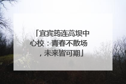 宜宾筠连蒿坝中心校：青春不散场，未来皆可期