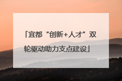 宜都“创新+人才”双轮驱动助力支点建设
