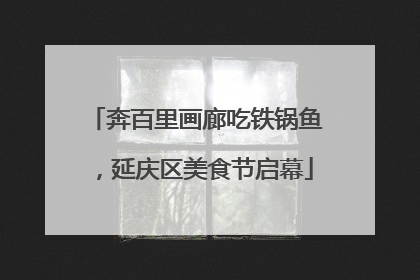 奔百里画廊吃铁锅鱼，延庆区美食节启幕