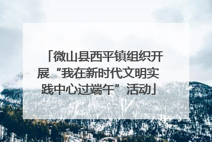 微山县西平镇组织开展“我在新时代文明实践中心过端午”活动