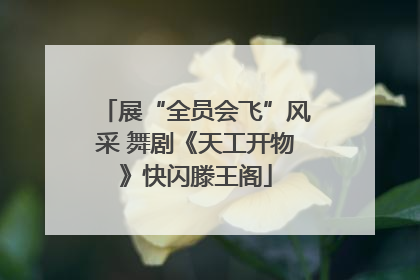 展“全员会飞”风采 舞剧《天工开物》快闪滕王阁