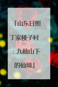 山东日照丁家楼子村：九仙山下的仙境