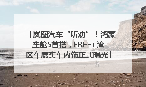 岚图汽车“听劝”！鸿蒙座舱5首搭，FREE+湾区车展实车内饰正式曝光