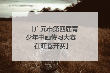 广元市第四届青少年书画传习大赛在旺苍开赛