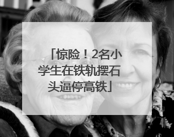 惊险！2名小学生在铁轨摆石头逼停高铁