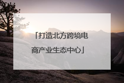 打造北方跨境电商产业生态中心