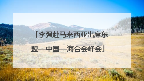 李强赴马来西亚出席东盟—中国—海合会峰会