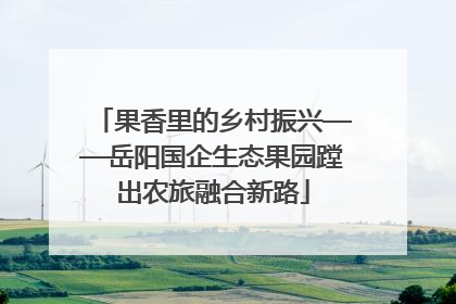 果香里的乡村振兴——岳阳国企生态果园蹚出农旅融合新路