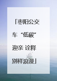 枣阳公交车“低碳”迎亲 诠释别样浪漫