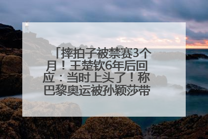 摔拍子被禁赛3个月！王楚钦6年后回应：当时上头了！称巴黎奥运被孙颖莎带着打，搭档8年“一个眼神就能懂”