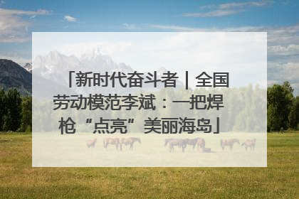 新时代奋斗者｜全国劳动模范李斌：一把焊枪“点亮”美丽海岛