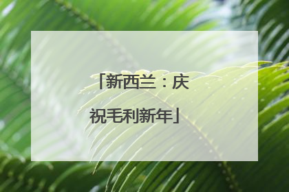 新西兰：庆祝毛利新年
