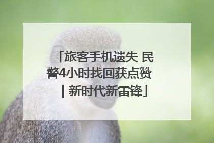 旅客手机遗失 民警4小时找回获点赞｜新时代新雷锋