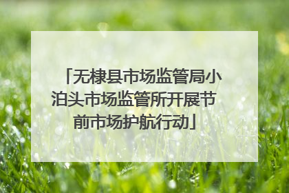 无棣县市场监管局小泊头市场监管所开展节前市场护航行动