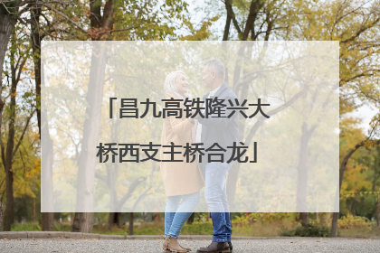 昌九高铁隆兴大桥西支主桥合龙