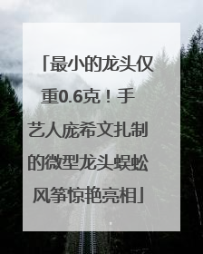 最小的龙头仅重0.6克！手艺人庞希文扎制的微型龙头蜈蚣风筝惊艳亮相