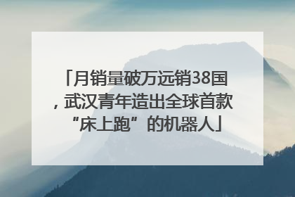月销量破万远销38国，武汉青年造出全球首款“床上跑”的机器人