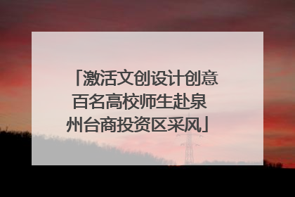 激活文创设计创意 百名高校师生赴泉州台商投资区采风