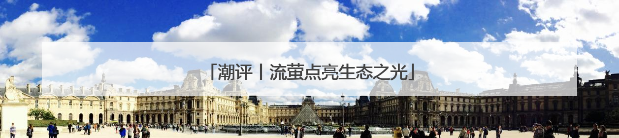 潮评丨流萤点亮生态之光