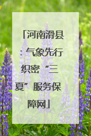 河南滑县：气象先行 织密“三夏”服务保障网