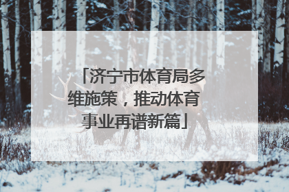 济宁市体育局多维施策，推动体育事业再谱新篇