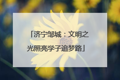 济宁邹城：文明之光照亮学子追梦路