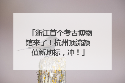 浙江首个考古博物馆来了！杭州顶流颜值新地标，冲！