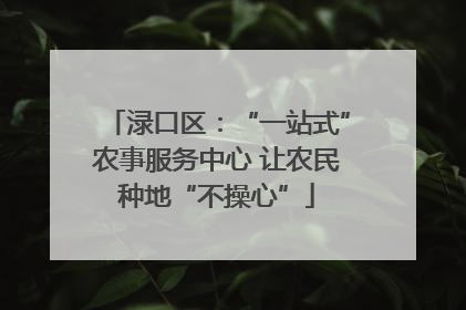 渌口区：“一站式”农事服务中心 让农民种地“不操心”