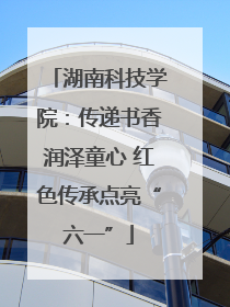 湖南科技学院：传递书香润泽童心 红色传承点亮“六一”