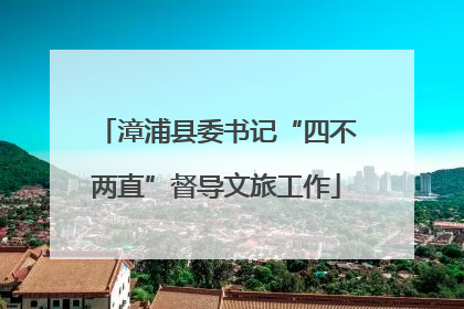 漳浦县委书记“四不两直”督导文旅工作