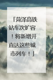 菏泽高铁站车次扩容！将新增开直达这些城市列车！
