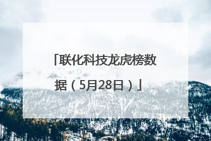 联化科技龙虎榜数据（5月28日）