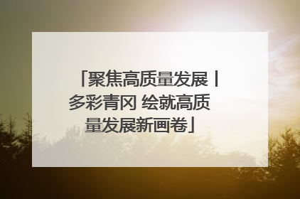 聚焦高质量发展丨多彩青冈 绘就高质量发展新画卷