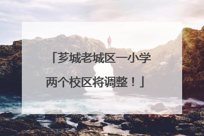 芗城老城区一小学两个校区将调整！