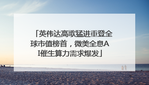 英伟达高歌猛进重登全球市值榜首，微美全息AI催生算力需求爆发