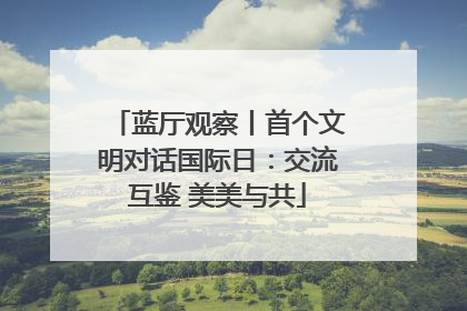 蓝厅观察丨首个文明对话国际日:交流互鉴 美美与共