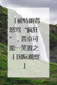 被特朗普怒骂“疯狂”，普京可能一笑置之丨国际观察