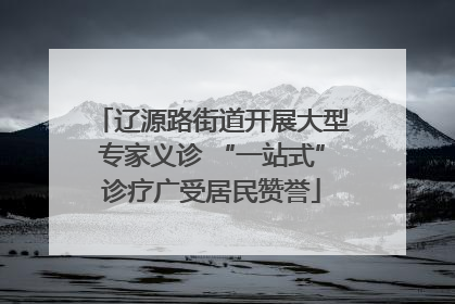 辽源路街道开展大型专家义诊 “一站式”诊疗广受居民赞誉
