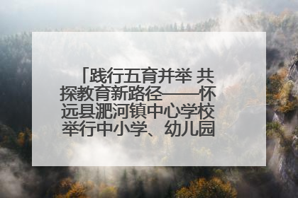 践行五育并举 共探教育新路径——怀远县淝河镇中心学校举行中小学、幼儿园班主任论坛活动