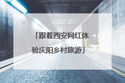 跟着西安网红体验庆阳乡村旅游