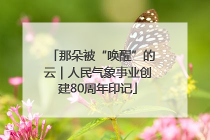 那朵被“唤醒”的云｜人民气象事业创建80周年印记