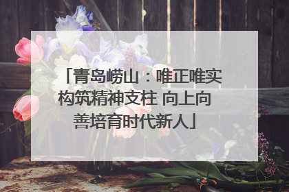 青岛崂山：唯正唯实构筑精神支柱 向上向善培育时代新人