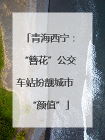 青海西宁：“簪花”公交车站扮靓城市“颜值”