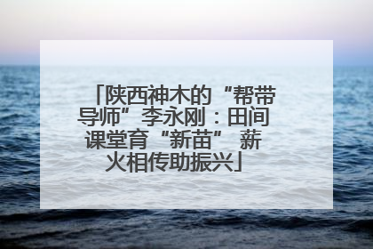 陕西神木的“帮带导师”李永刚：田间课堂育“新苗” 薪火相传助振兴