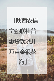 陕西农信宁强联社普惠贷款浇开万亩金银花海
