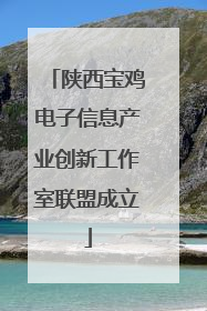 陕西宝鸡电子信息产业创新工作室联盟成立