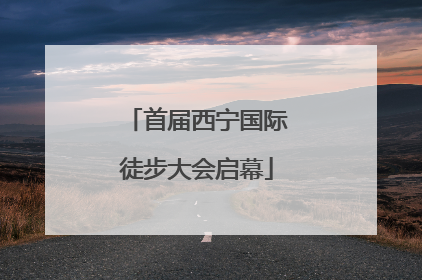 首届西宁国际徒步大会启幕