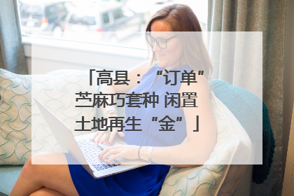 高县：“订单”苎麻巧套种 闲置土地再生“金”
