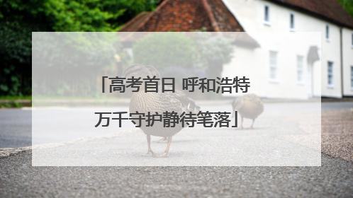 高考首日 呼和浩特万千守护静待笔落