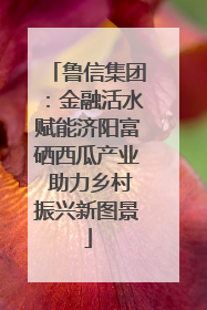 鲁信集团：金融活水赋能济阳富硒西瓜产业 助力乡村振兴新图景